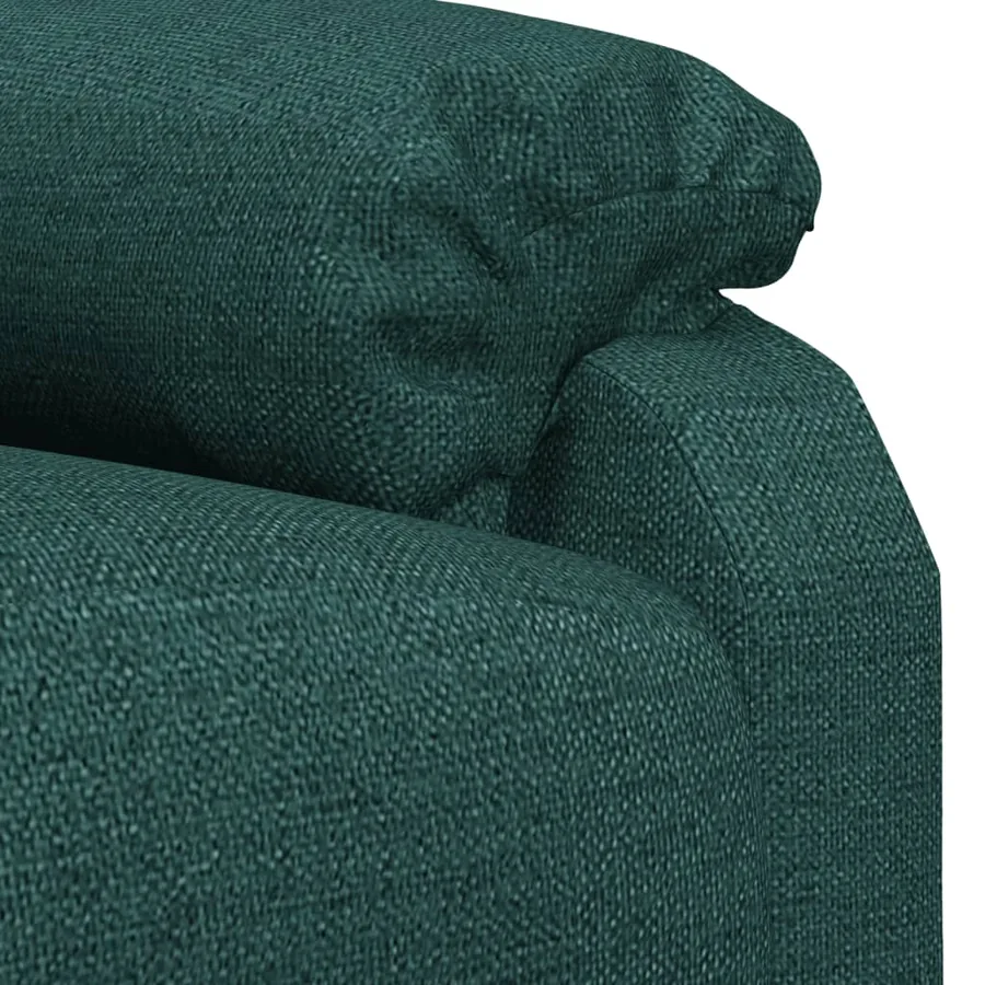 Fauteuil inclinable électrique Vert foncé Tissu - 8