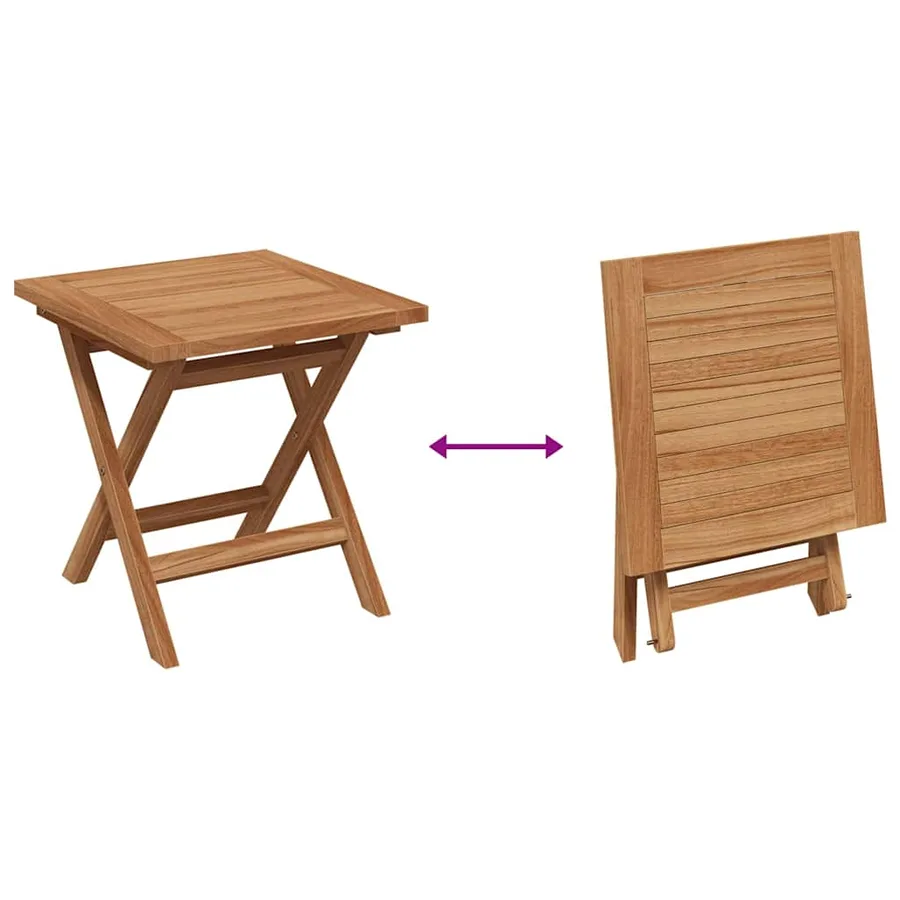 Transat 2 pcs Bois de teck massif Marron - 13