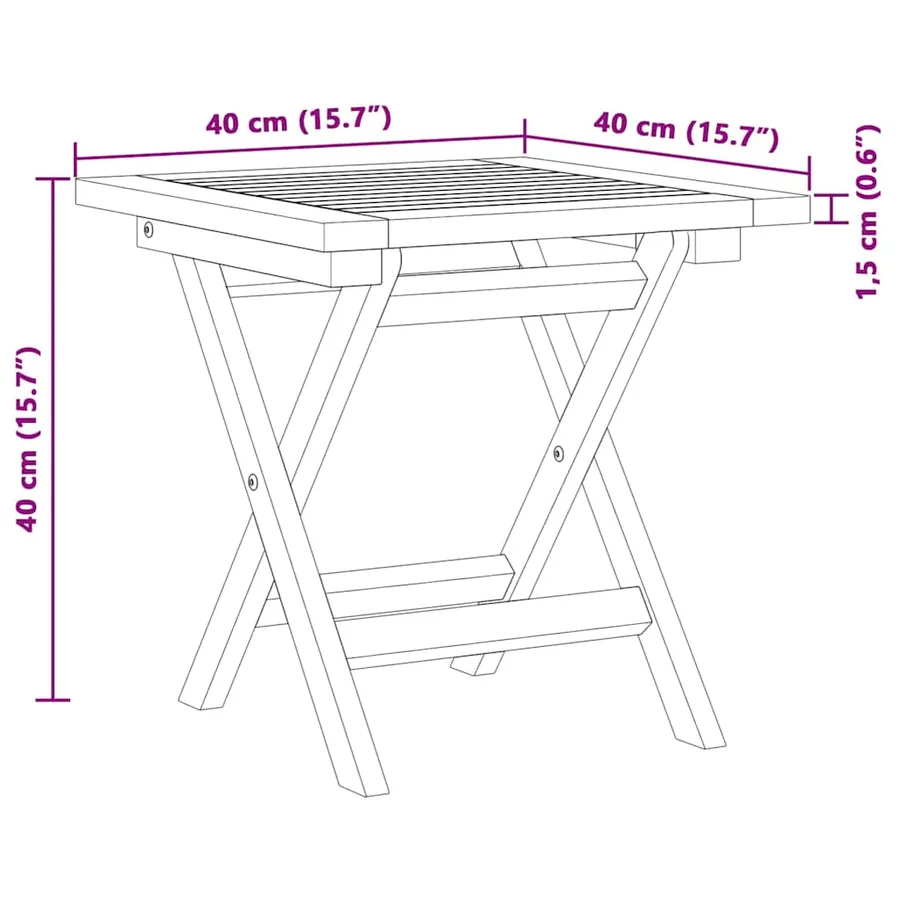 Transat 2 pcs Bois de teck massif Marron - 14
