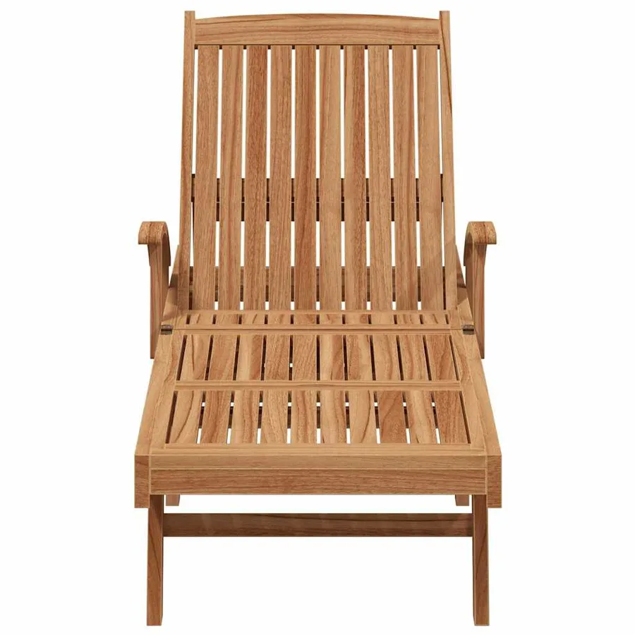 Transat 2 pcs Bois de teck massif Marron - 7