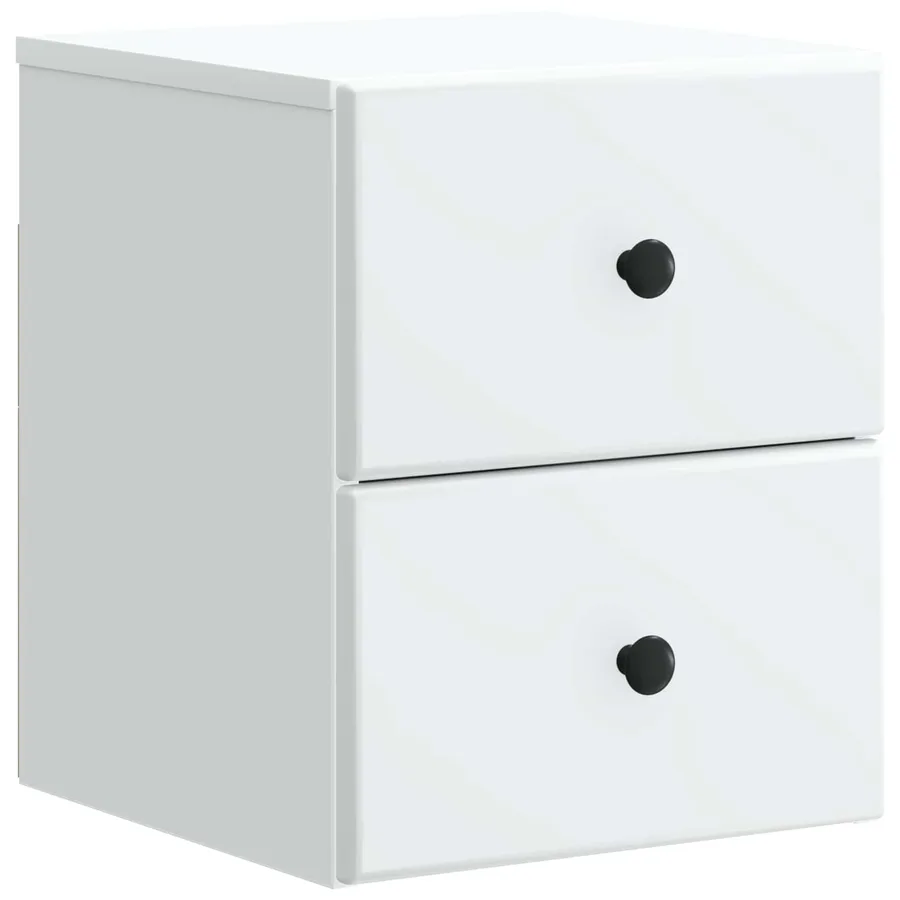 Cabinet de chevet mural avec tiroir Blanc 34,5 x 33 x 40 cm - 2