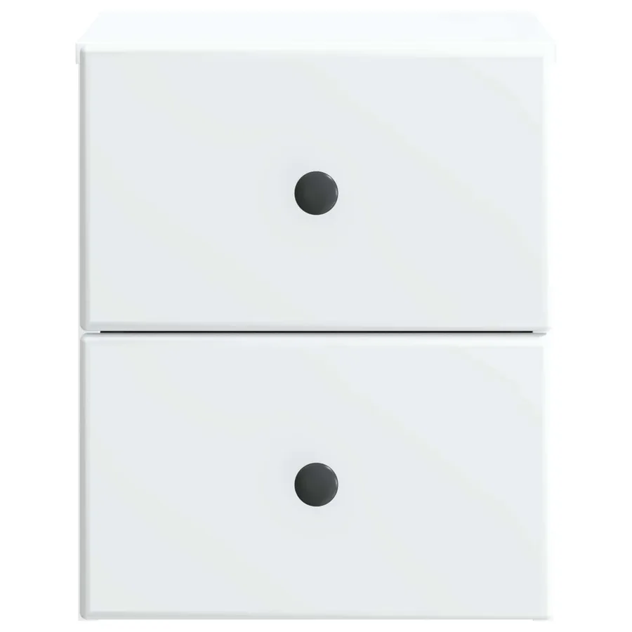 Cabinet de chevet mural avec tiroir Blanc 34,5 x 33 x 40 cm - 5