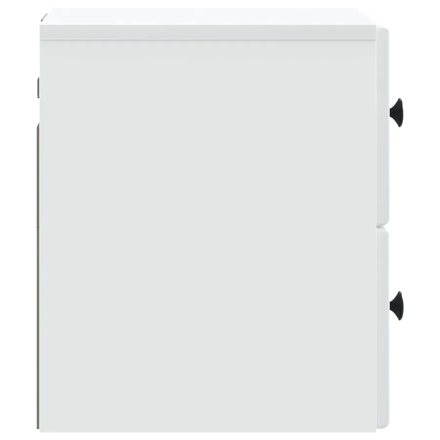 Cabinet de chevet mural avec tiroir Blanc 34,5 x 33 x 40 cm - 6