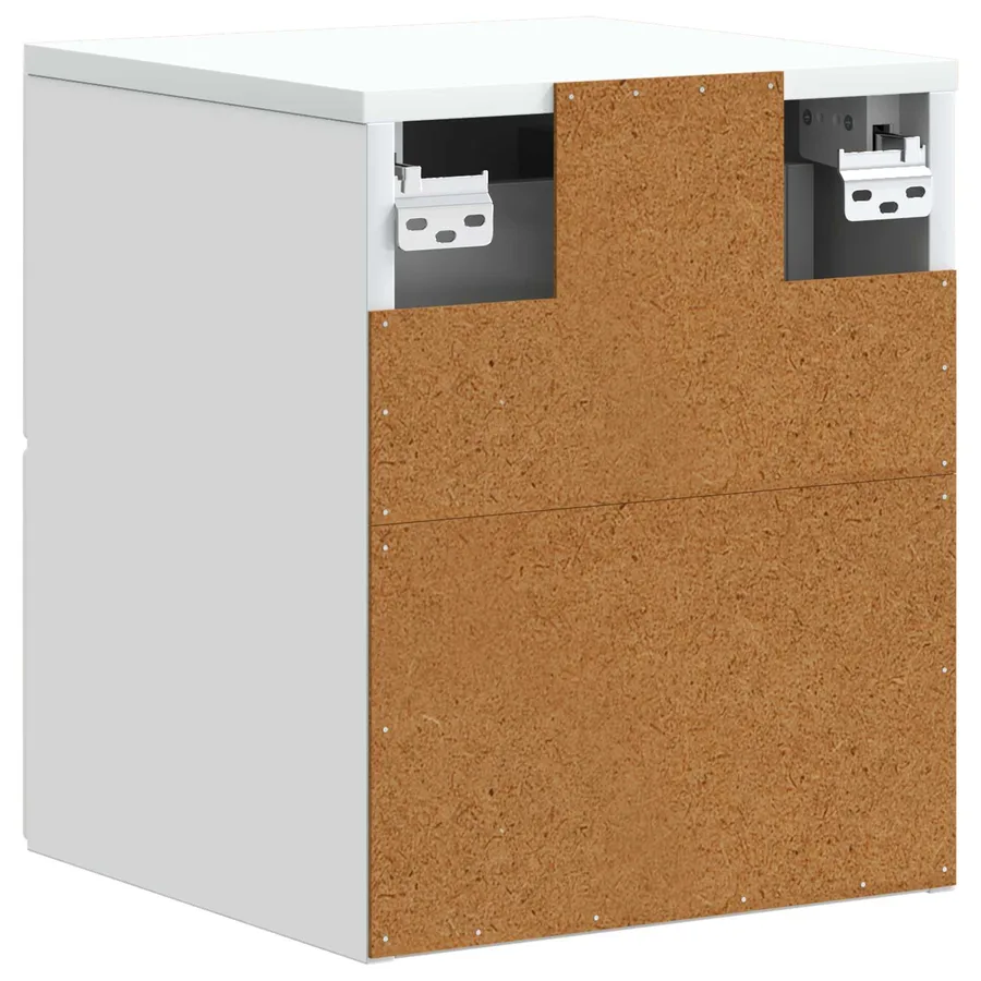 Cabinet de chevet mural avec tiroir Blanc 34,5 x 33 x 40 cm - 7