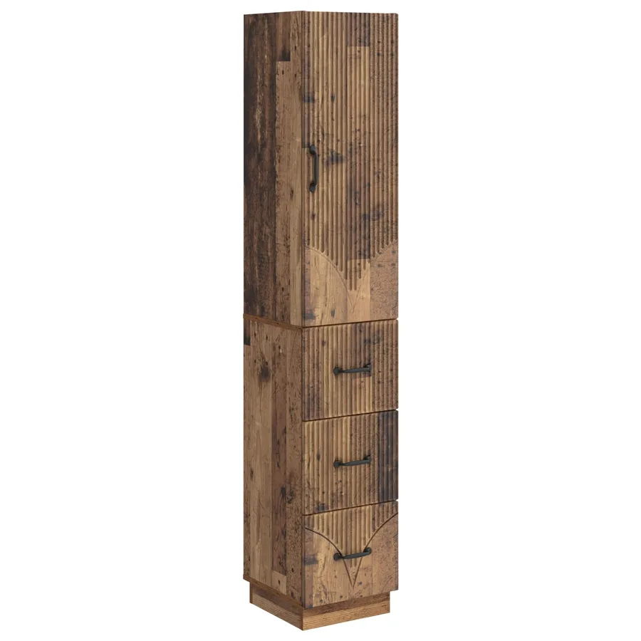 Ensemble de Meubles 2 pcs Bois ancien 33 x 34,5 x 87 cm - 2