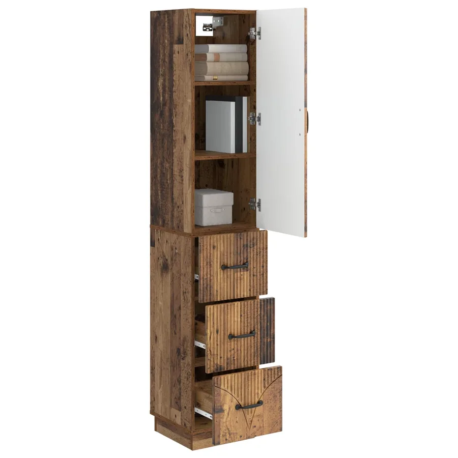 Ensemble de Meubles 2 pcs Bois ancien 33 x 34,5 x 87 cm - 3