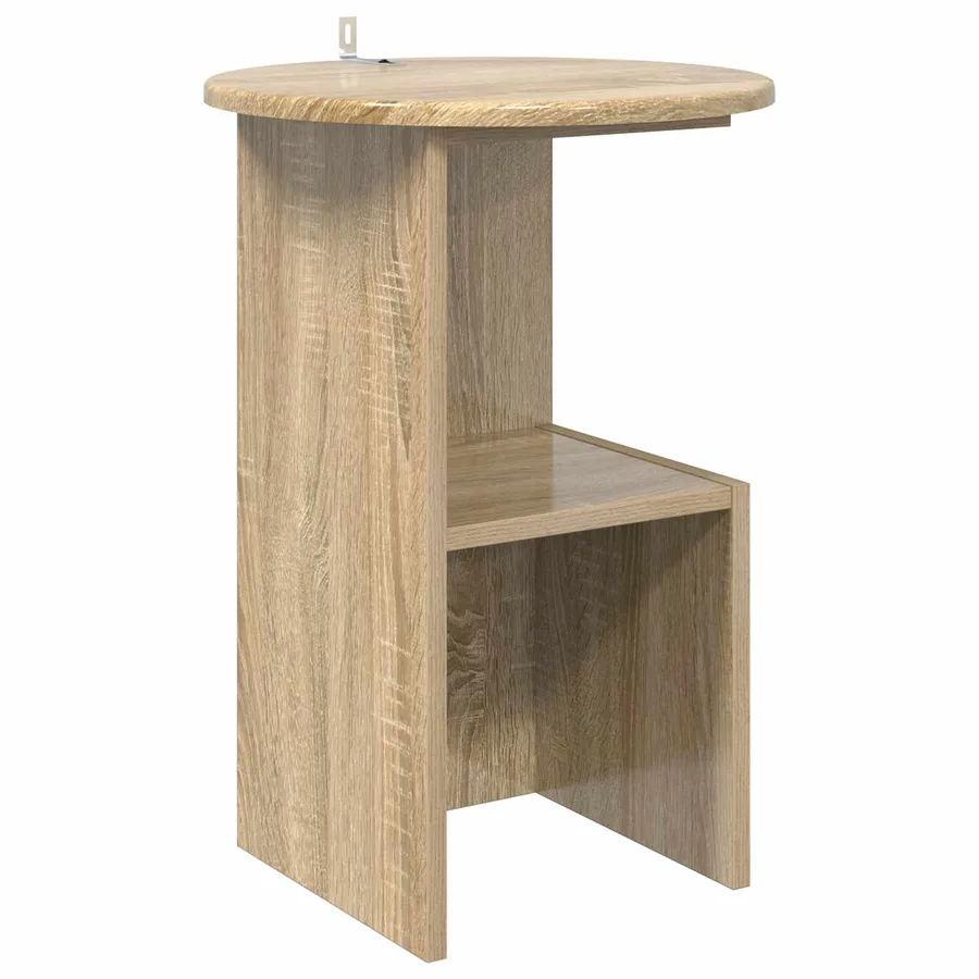 Table d'appoint Chêne Sonoma Ø 39,5 x 55 cm Bois d'ingénierie - 2