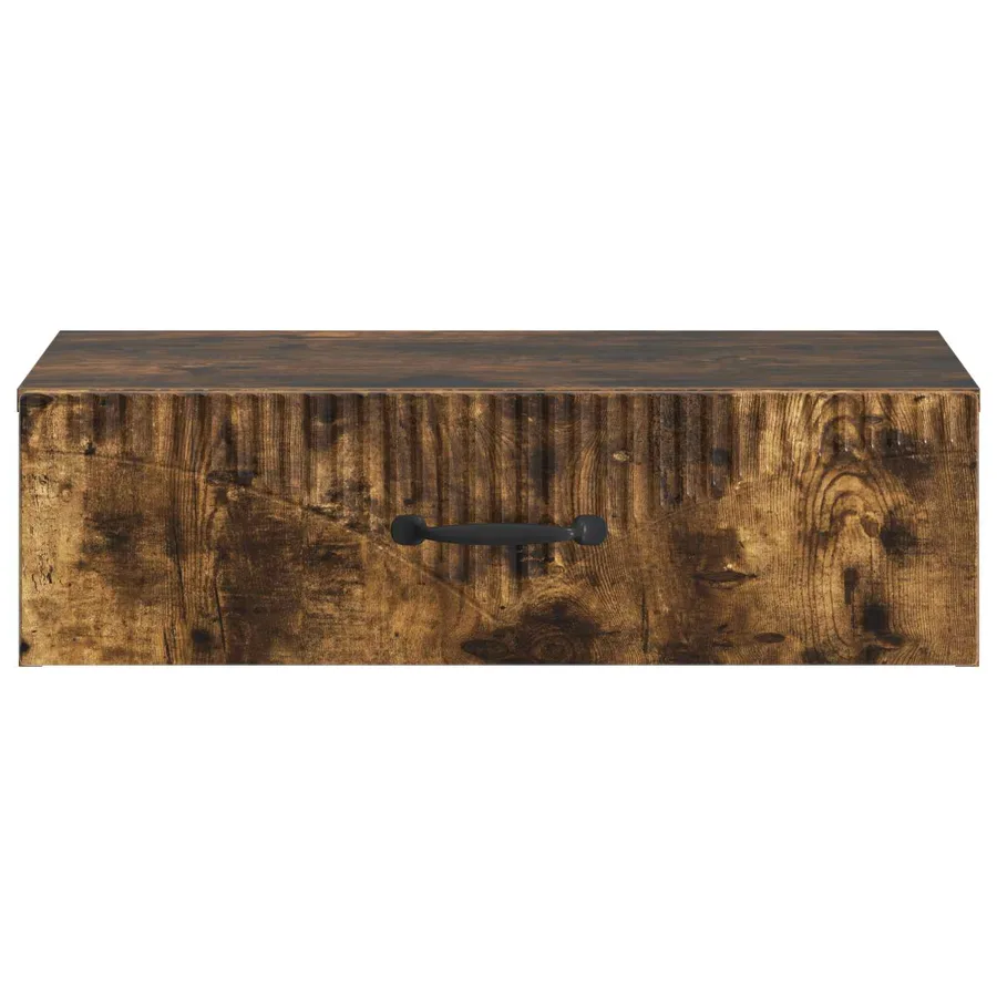 Table d'appoint murale Chêne fumé 59 x 34,5 x 17 cm - 5
