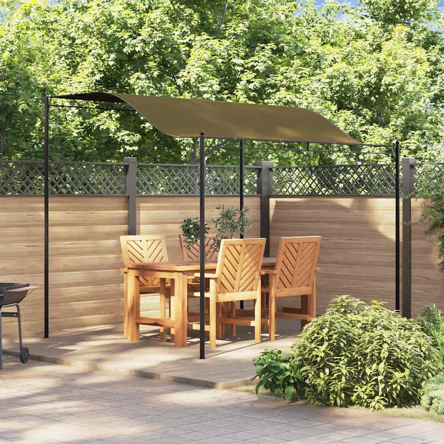 Auvent de parasol 3x2,4 m Taupe 180 g/m²