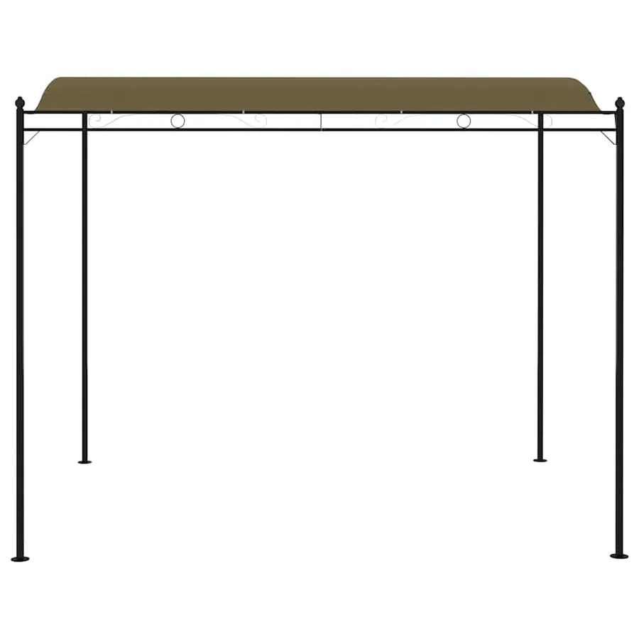 Auvent de parasol 3x2,4 m Taupe 180 g/m² - 5