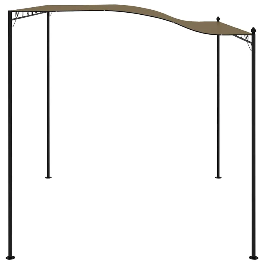 Auvent de parasol 3x2,4 m Taupe 180 g/m² - 6