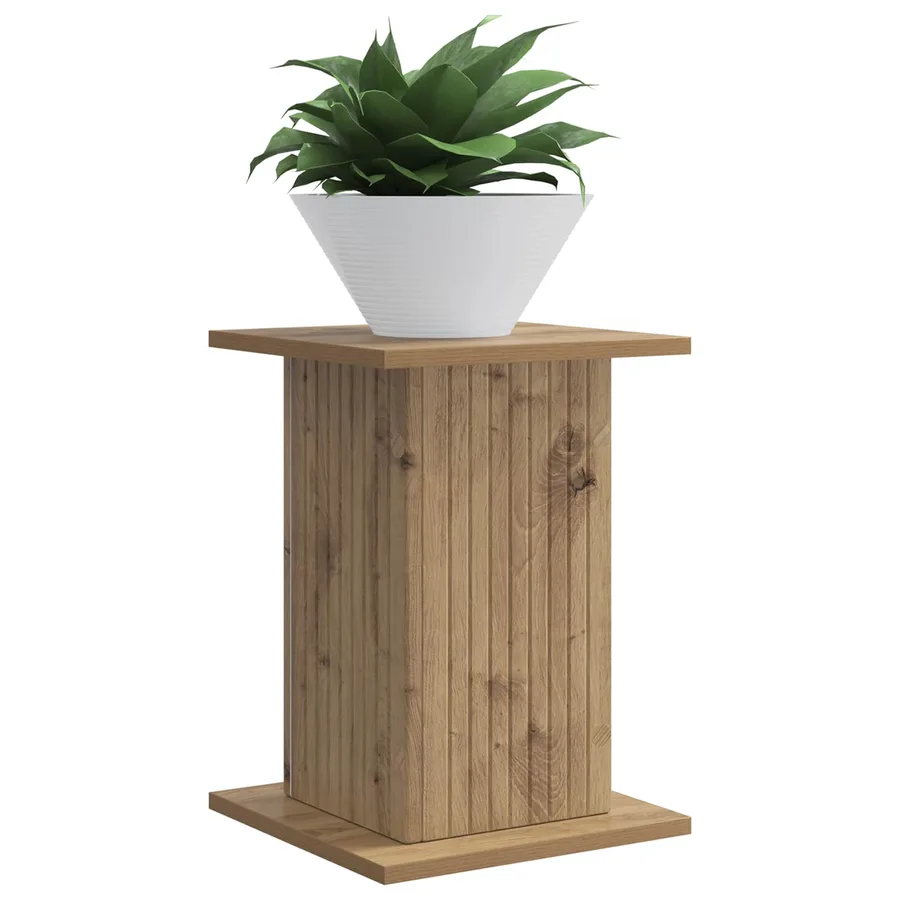 Support de Plante Chêne artisanal 30,5 x 30 x 43 cm - 3