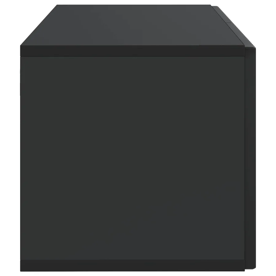 Meuble TV mural Noir 59,5 x 31 x 30 cm Bois d'ingénierie - 7