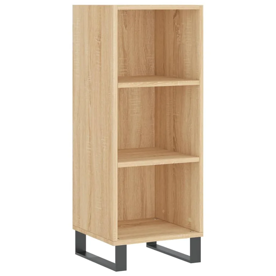 Buffet haut Chêne sonoma 34,5x34x180 cm Bois d'ingénierie - 7