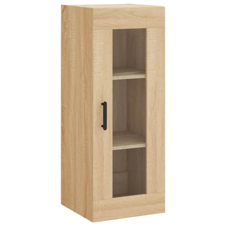 Buffet haut Chêne sonoma 34,5x34x180 cm Bois d'ingénierie - 6