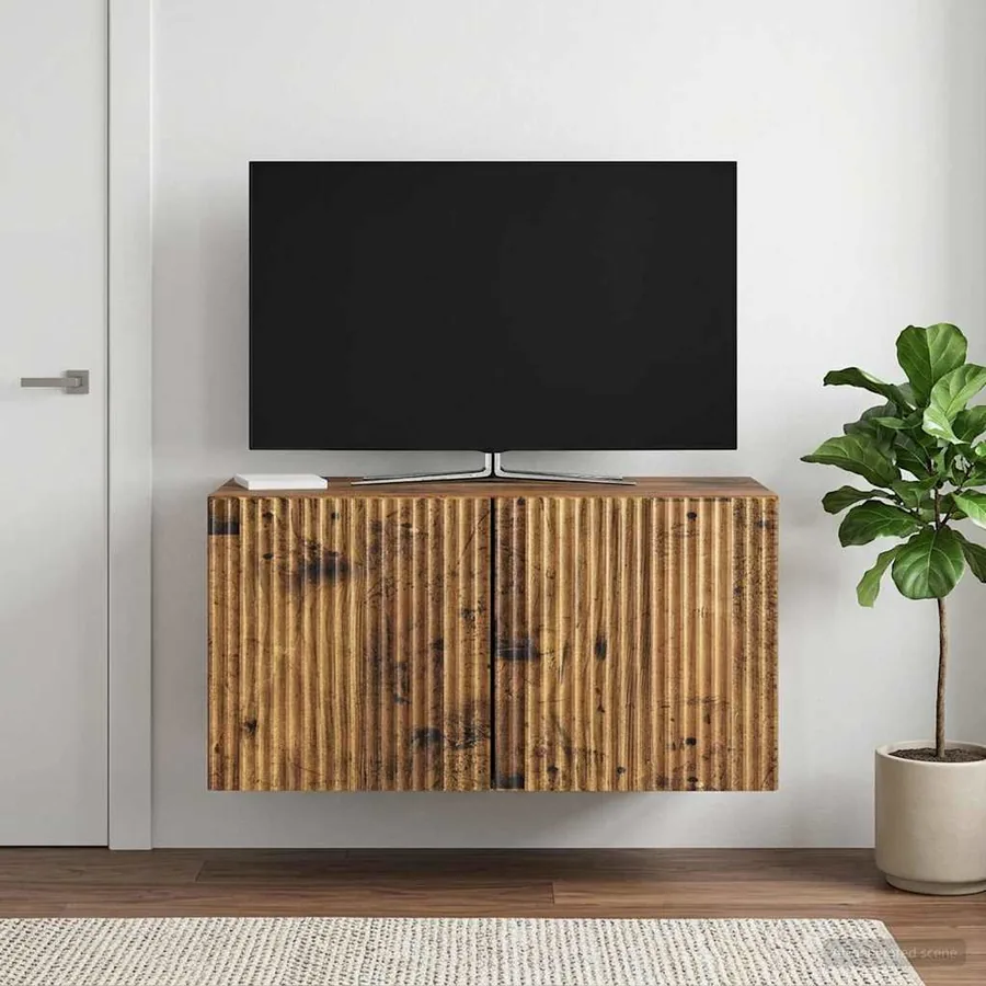 Meuble TV mural Bois ancien 59,5 x 31 x 30 cm Bois d'ingénierie