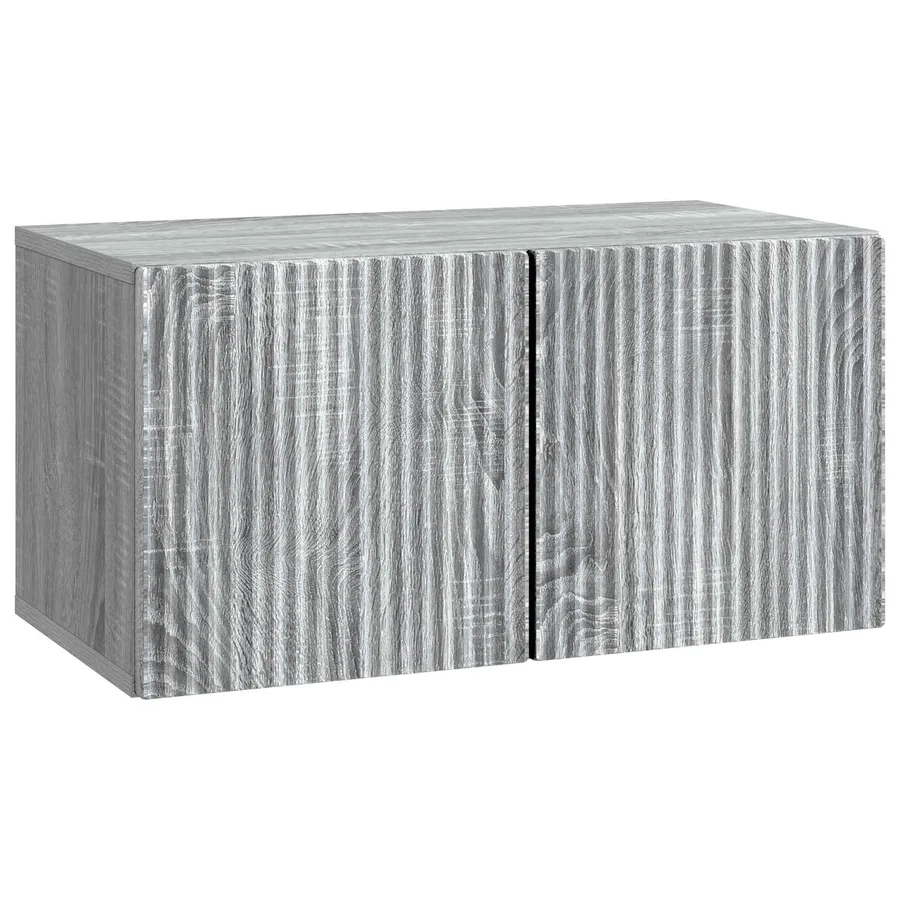 Meuble TV mural Sonoma gris 59,5 x 31 x 30 cm Bois d'ingénierie - 2