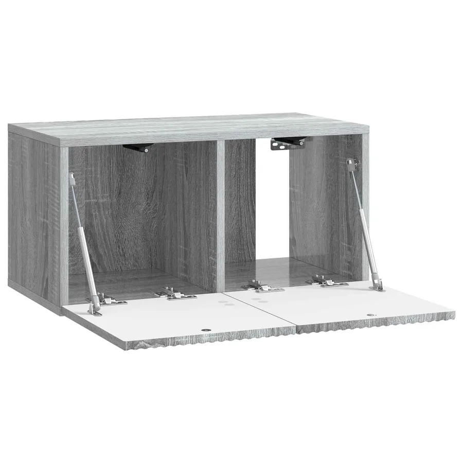 Meuble TV mural Sonoma gris 59,5 x 31 x 30 cm Bois d'ingénierie - 5