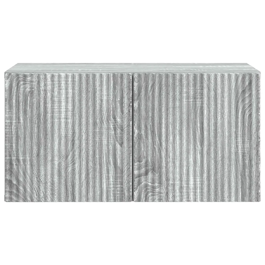 Meuble TV mural Sonoma gris 59,5 x 31 x 30 cm Bois d'ingénierie - 6