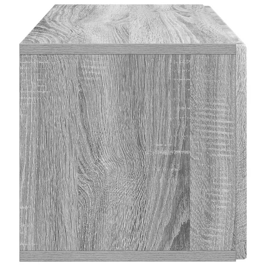 Meuble TV mural Sonoma gris 59,5 x 31 x 30 cm Bois d'ingénierie - 7