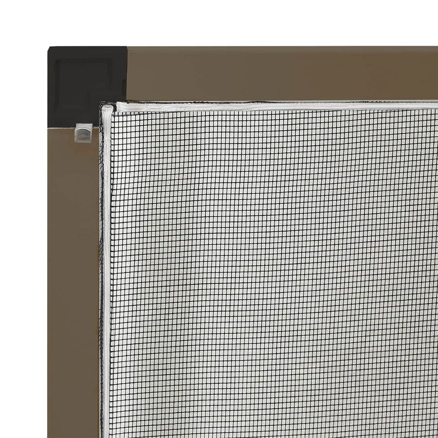 Écran anti-insectes pour fenêtres Marron 130 x 150 cm - 7