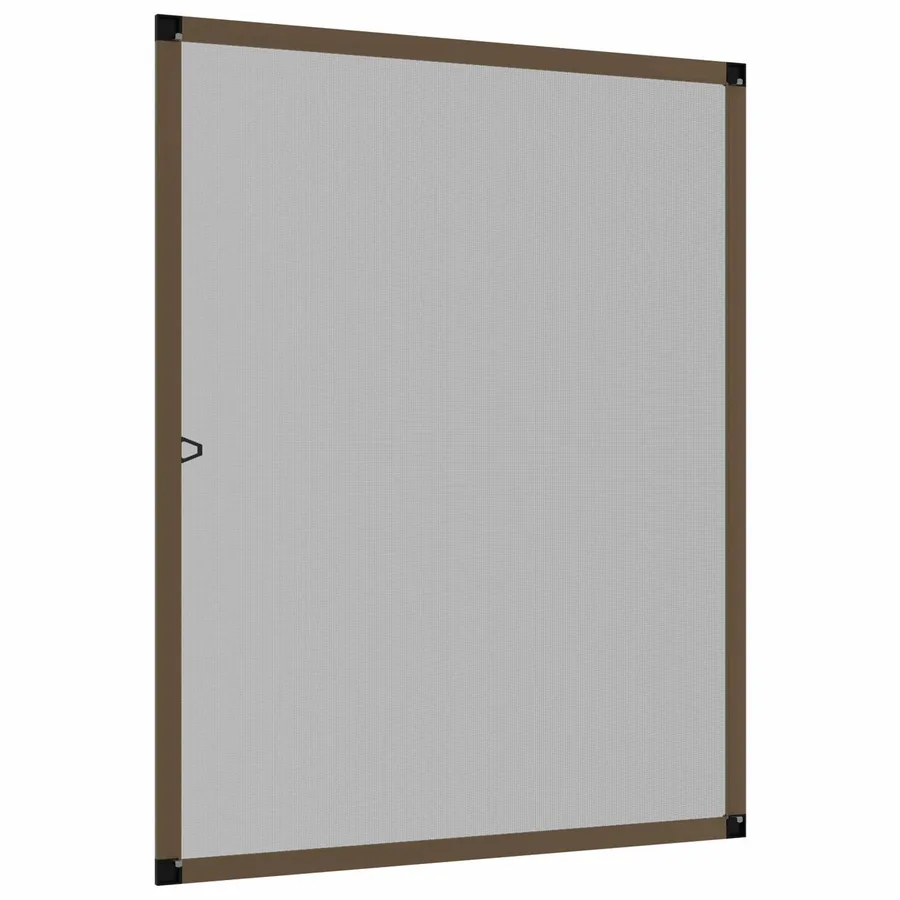 Écran anti-insectes pour fenêtres Marron 110 x 130 cm - 4