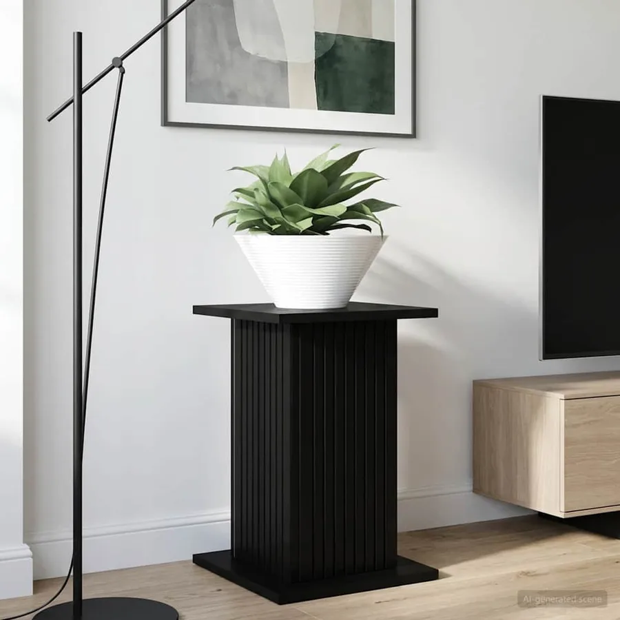 Support de Plante Noir 30,5 x 30 x 43 cm Bois d'ingénierie - 4