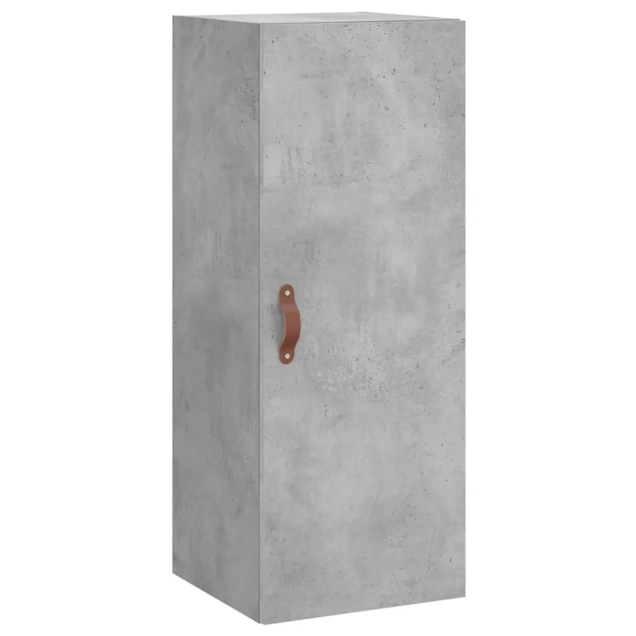 Buffet haut Gris béton 34,5x34x180 cm Bois d'ingénierie - 7