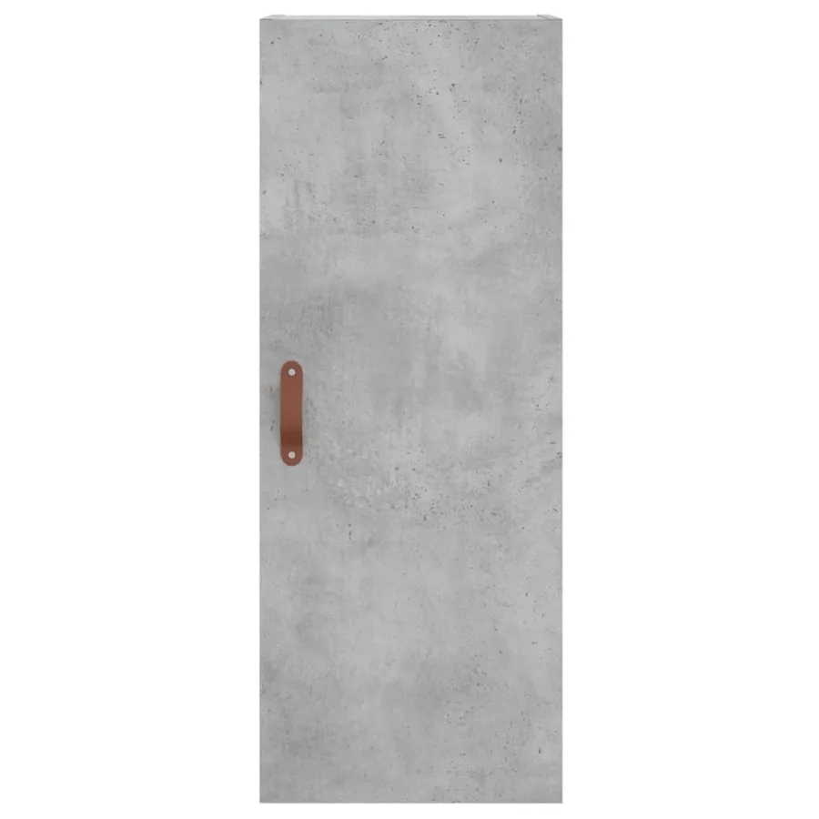 Buffet haut Gris béton 34,5x34x180 cm Bois d'ingénierie - 8