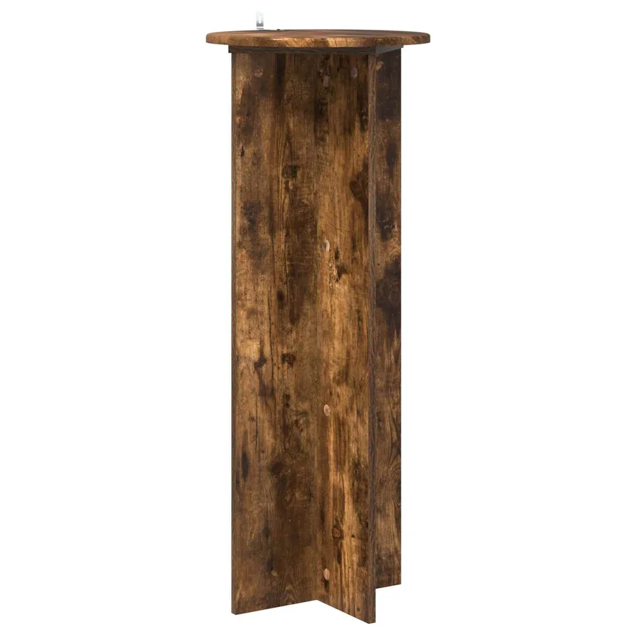 Support de Plante 2 pcs Chêne fumé Ø40 x 100 cm - 5