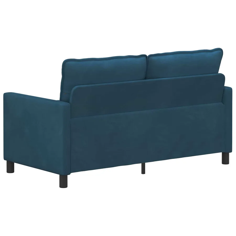 Canapé Bleu 156 x 81 x 87,5 cm Velours - 5
