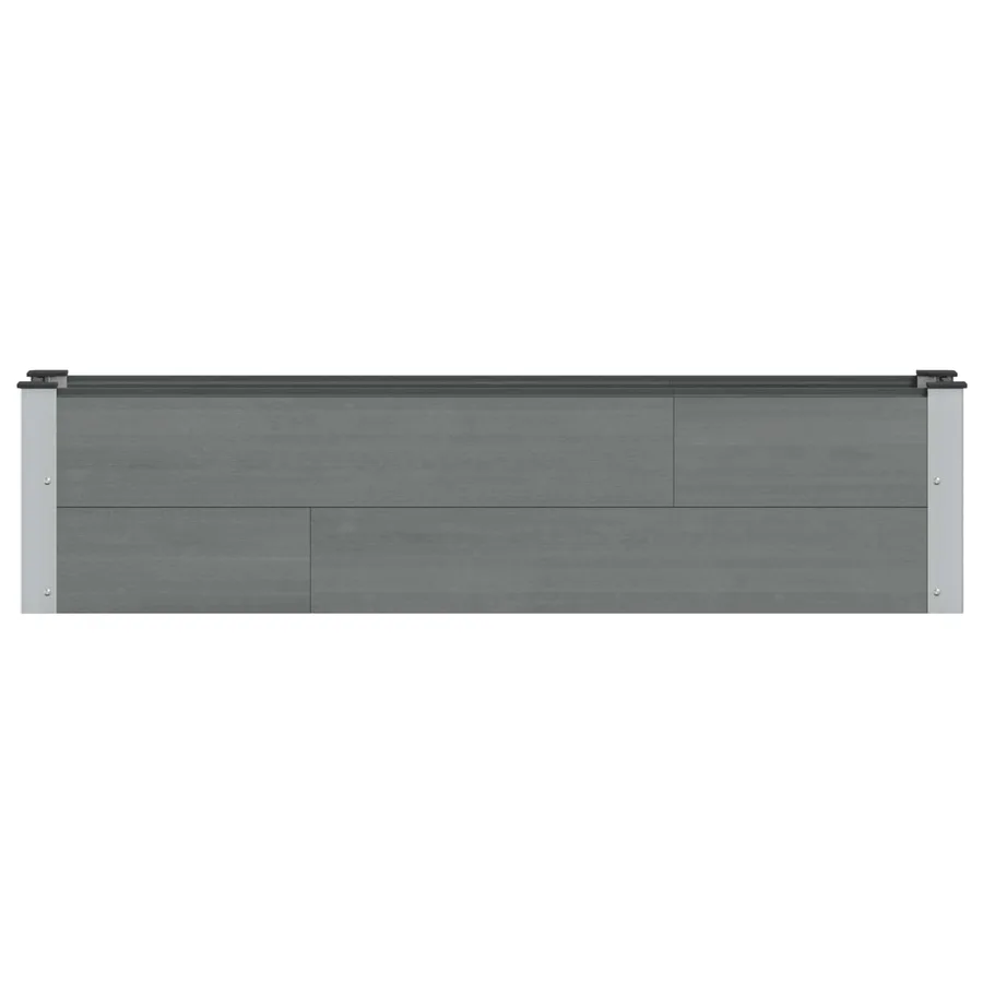 Jardinière surélevée Gris 150 x 30 x 36 cm - 3