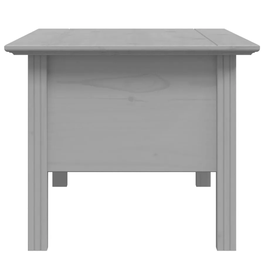 Table basse BODO gris 100x55x46 cm bois de pin massif - 5