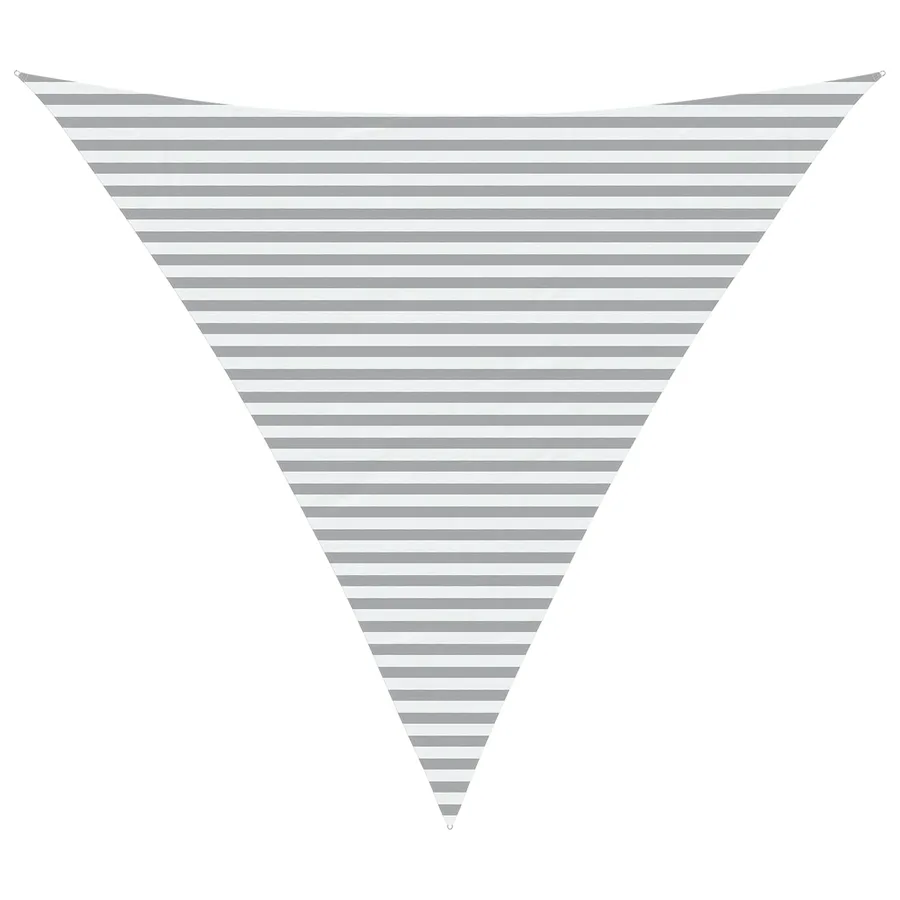 Voile d'ombre Gris clair et blanc 6 x 6 x 6 m - 2