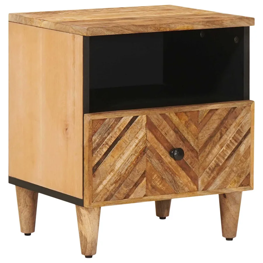 Table de chevet Marron 50 x 33 x 60 cm Bois de mangue massif