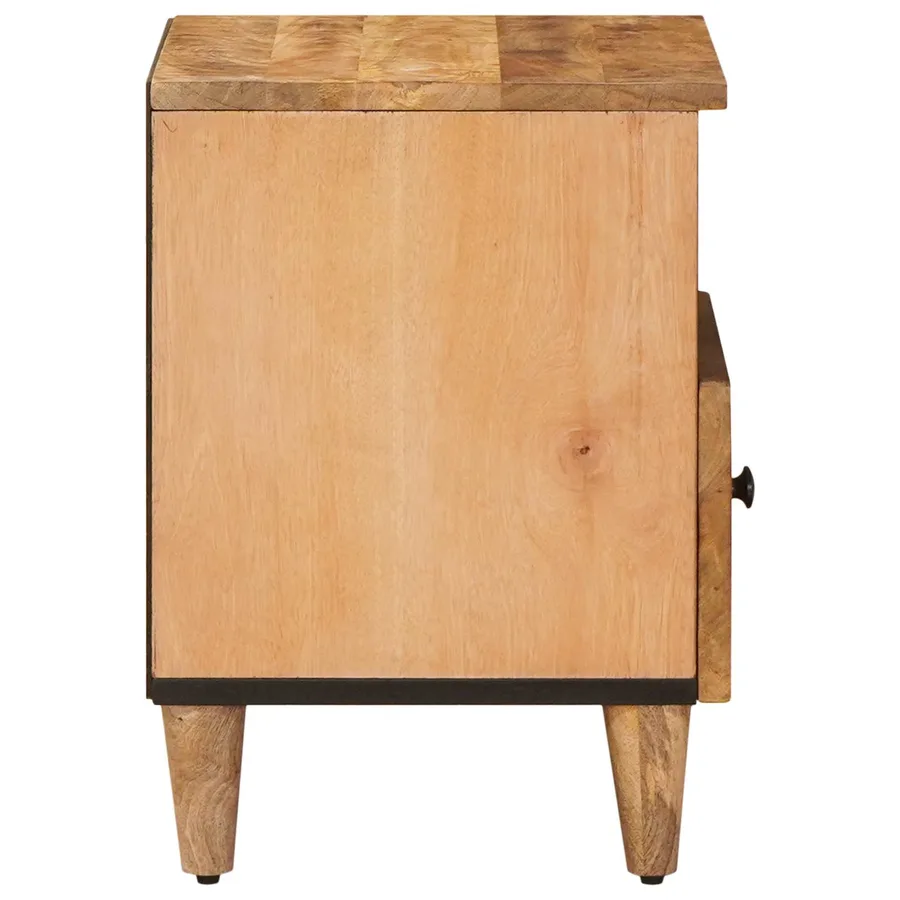 Table de chevet Marron 50 x 33 x 60 cm Bois de mangue massif - 4