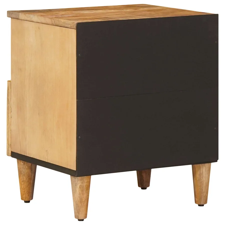 Table de chevet Marron 50 x 33 x 60 cm Bois de mangue massif - 5