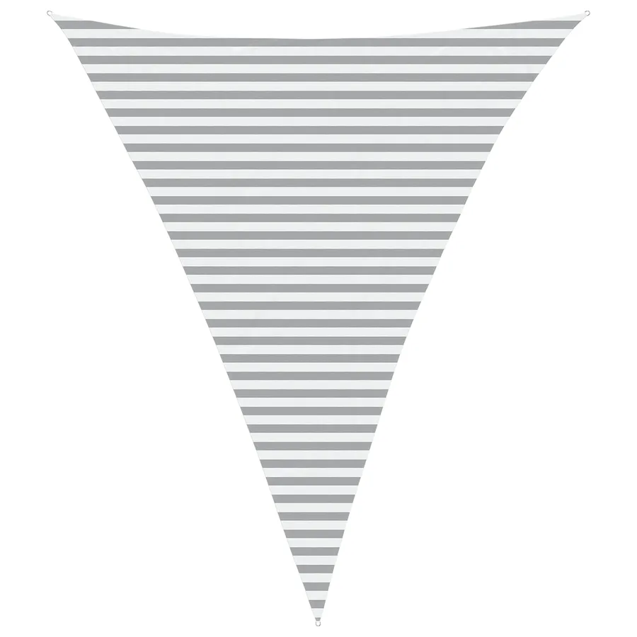Voile d'ombre Gris clair et blanc 4 x 5 x 5 m - 2