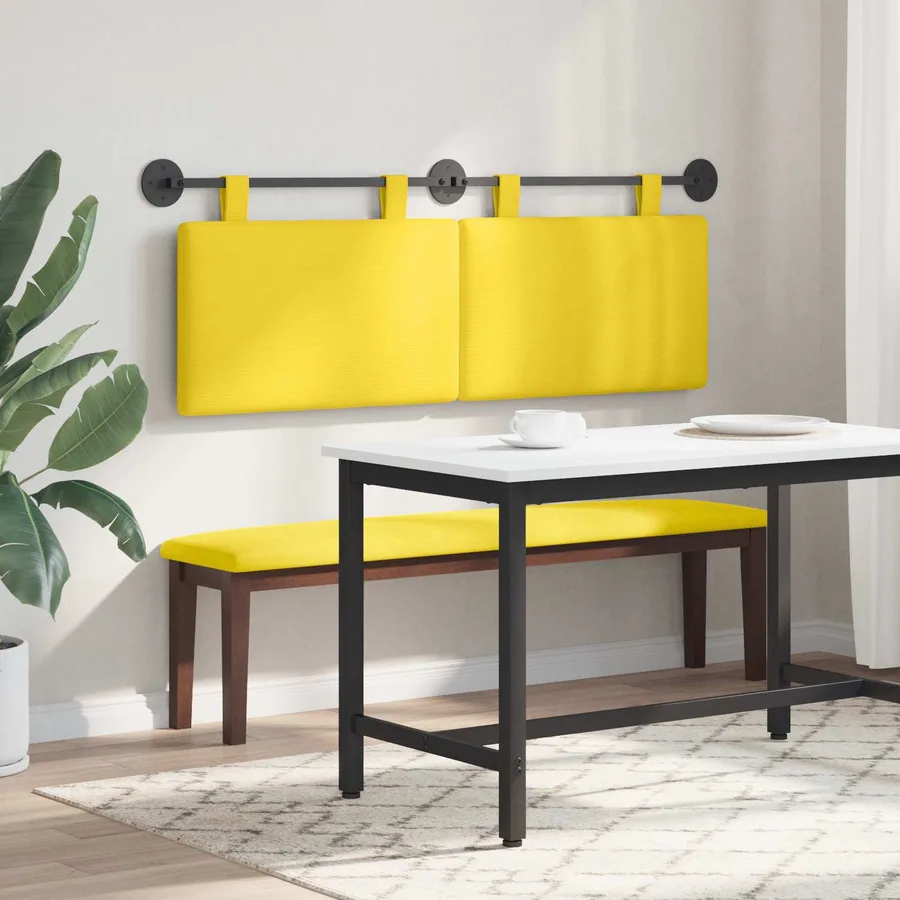Tête de lit suspendue Tissu en velours côtelé - 4