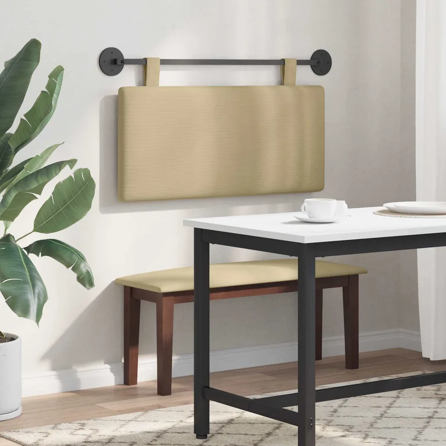 Tête de lit suspendue Tissu en velours côtelé - 4