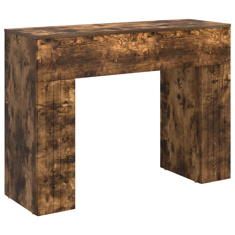Table basse Chêne fumé 102 x 35 x 75 cm Bois d'ingénierie - 2