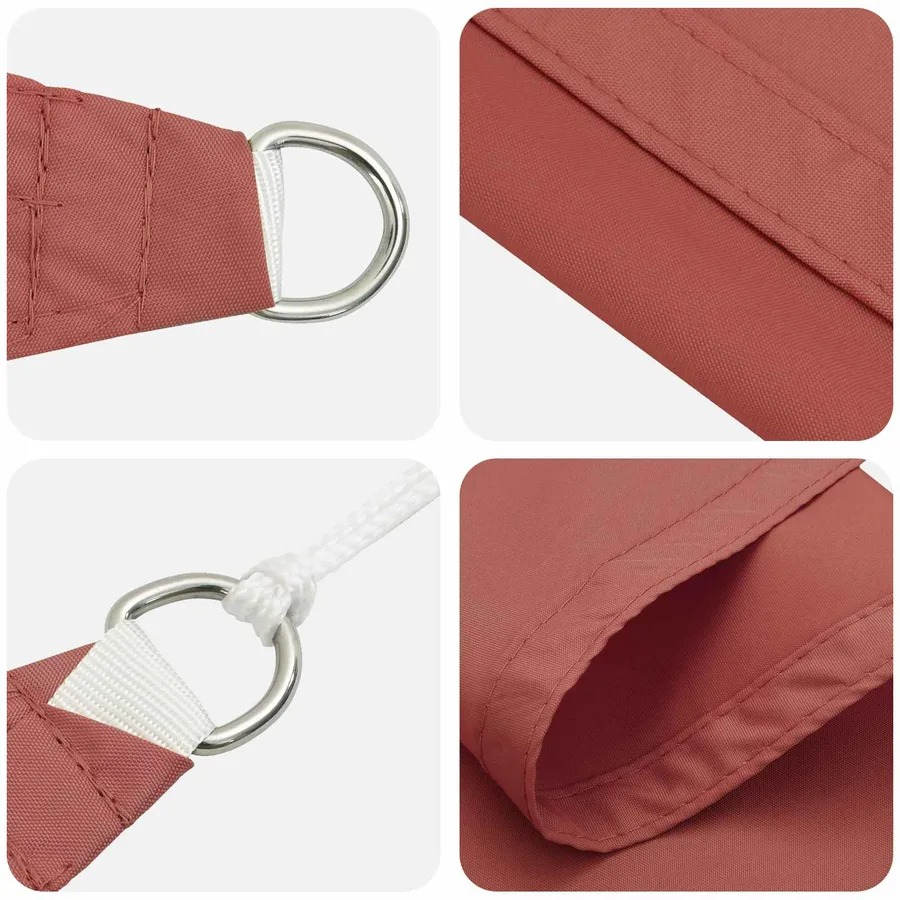 Voile d'ombre Terre cuite 6 x 2 m 100 % polyester Oxford - 4