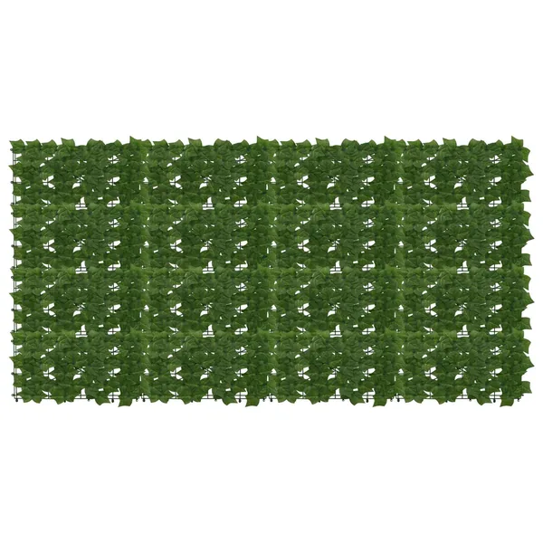 Écran de balcon avec feuilles Vert 200 x 100 cm