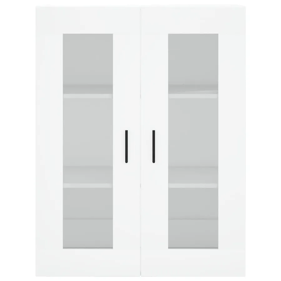 Armoires murales 2 pcs blanc bois d'ingénierie - 6