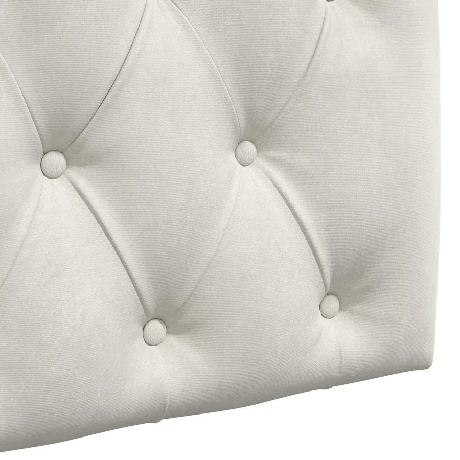 Tête de lit suspendue Avec lumière LED Crème Velours - 9