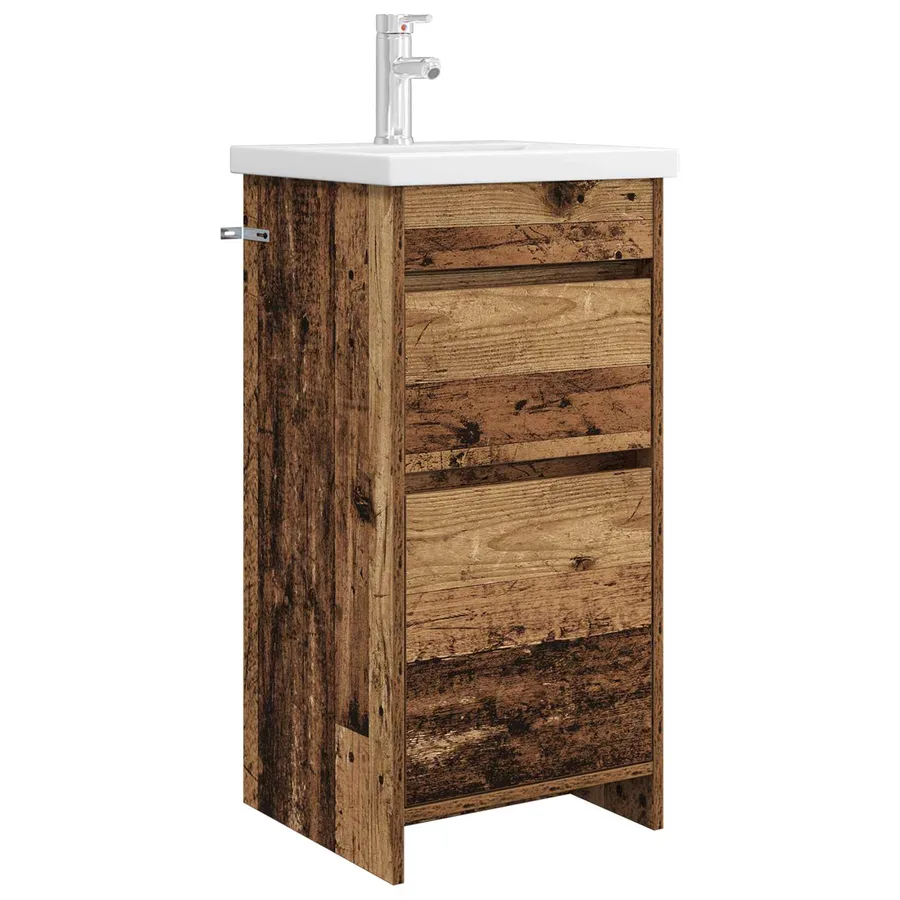Meuble de salle de bain avec évier Bois ancien - 2