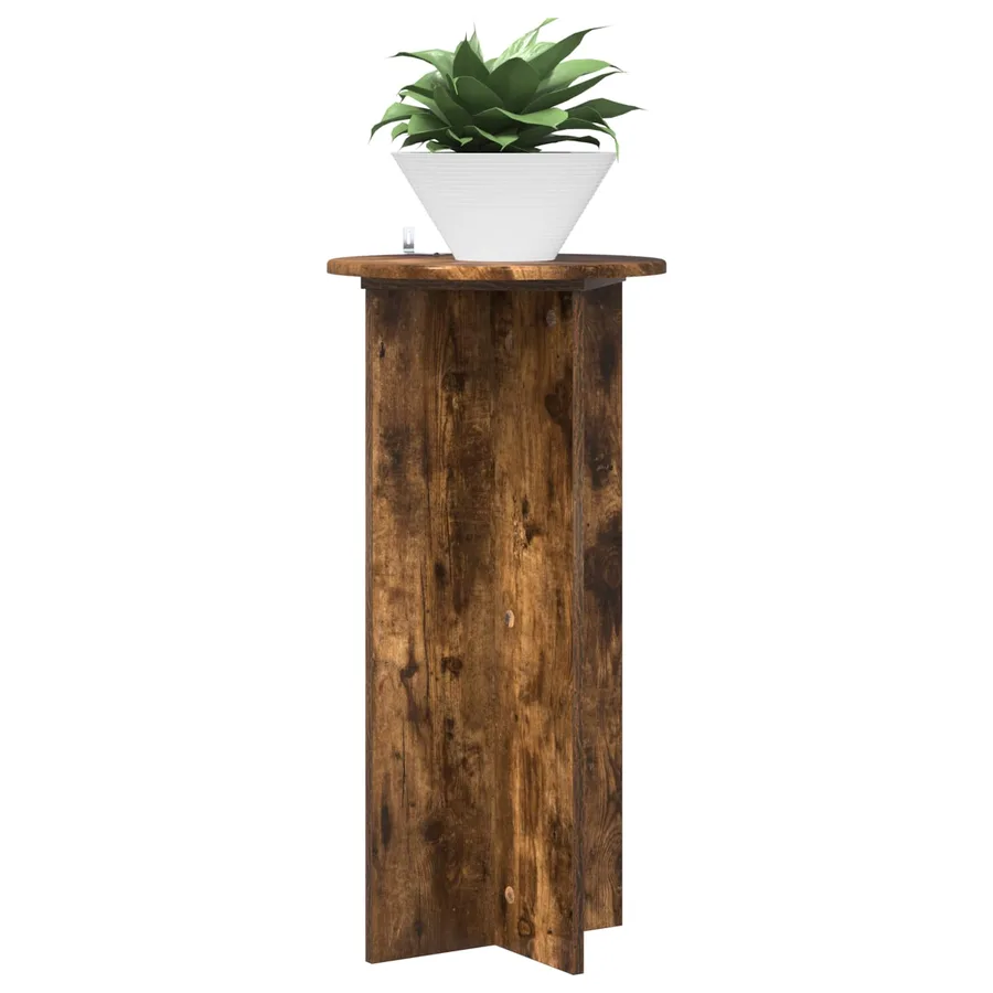 Support de Plante 2 pcs Chêne fumé 40 x 40 x 80 cm - 3