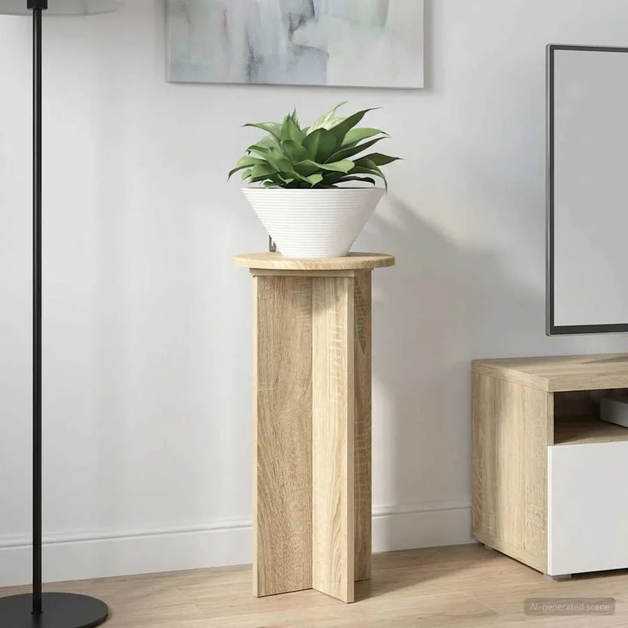 Support de Plante 2 pcs Chêne Sonoma 29,5 x 29,5 x 60 cm
