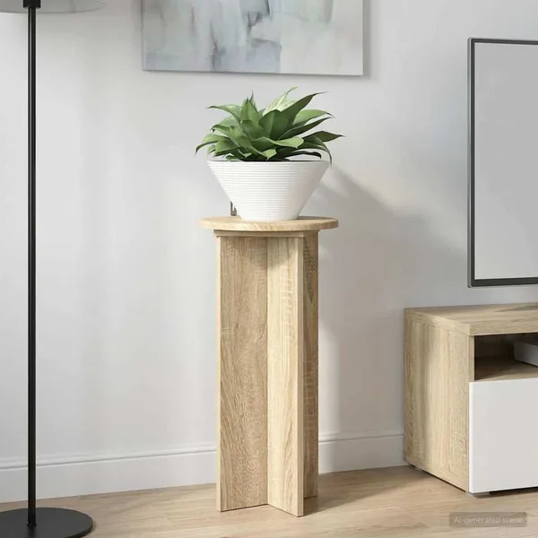 Support de Plante 2 pcs Chêne Sonoma 29,5 x 29,5 x 60 cm