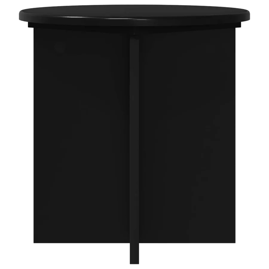 Support de Plante 2 pcs Noir 40 x 40 x 40 cm Bois d'ingénierie - 6